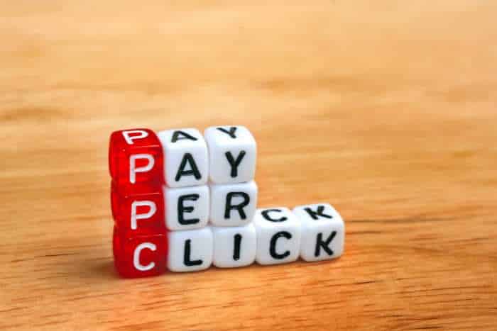 foto scritta pay per click